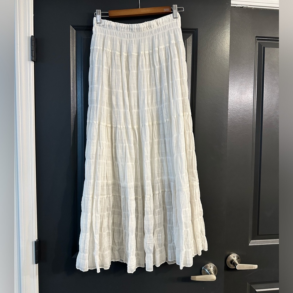 Max Studio White Maxi Skirt